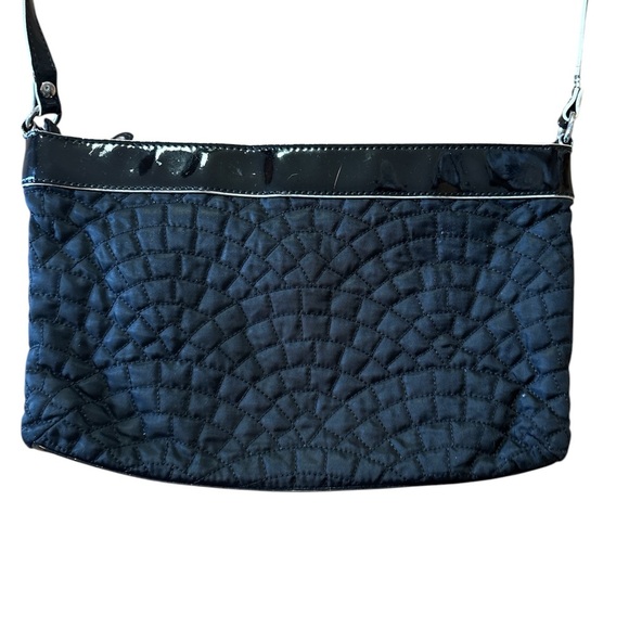 Vera Bradley Black Quilted W/Patent Leather trim Crossbody - Picture 3 of 4